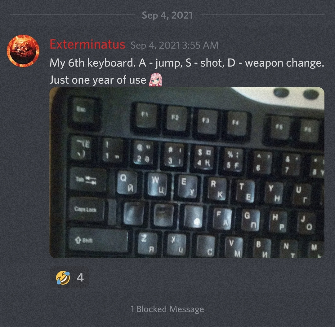 Jety's overused keyboard